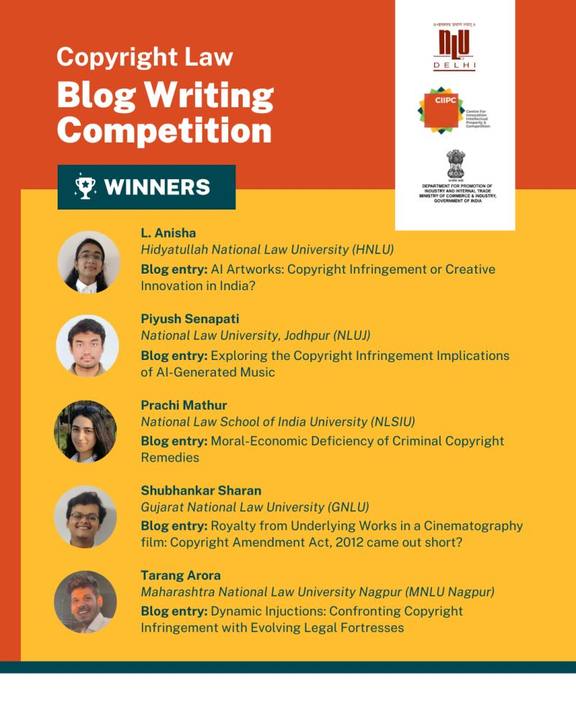 Plate II of II, from the record of Copyright Law Blog Writing Competition, 2023